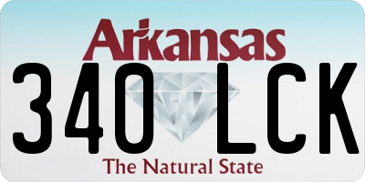 AR license plate 340LCK