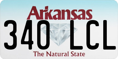 AR license plate 340LCL