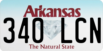 AR license plate 340LCN