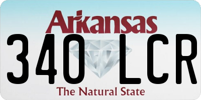 AR license plate 340LCR