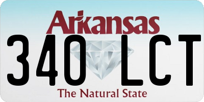 AR license plate 340LCT