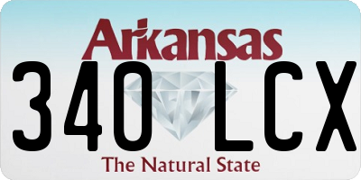 AR license plate 340LCX