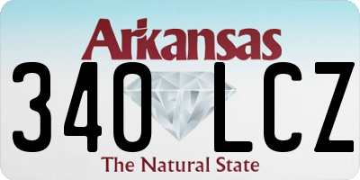 AR license plate 340LCZ