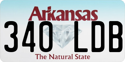 AR license plate 340LDB