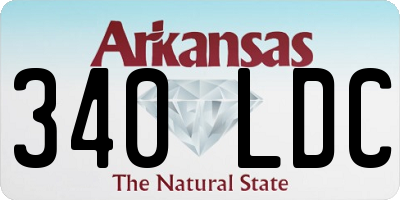 AR license plate 340LDC