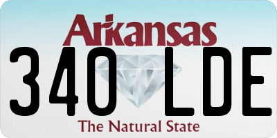 AR license plate 340LDE