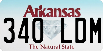AR license plate 340LDM