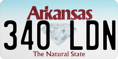 AR license plate 340LDN