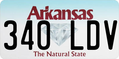 AR license plate 340LDV