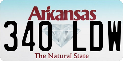AR license plate 340LDW