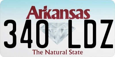 AR license plate 340LDZ
