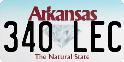 AR license plate 340LEC