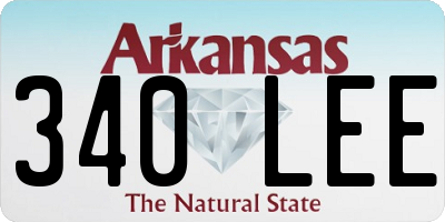 AR license plate 340LEE