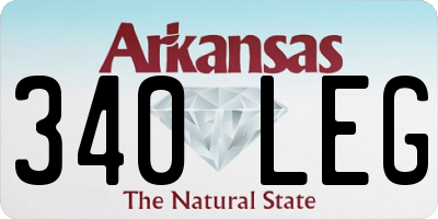 AR license plate 340LEG