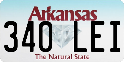 AR license plate 340LEI
