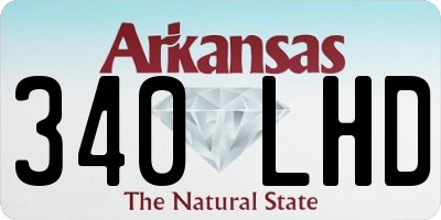 AR license plate 340LHD