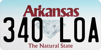 AR license plate 340LOA