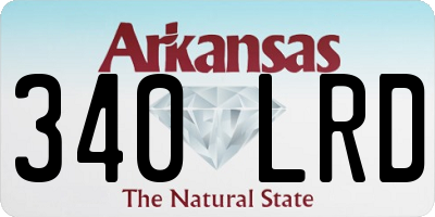 AR license plate 340LRD