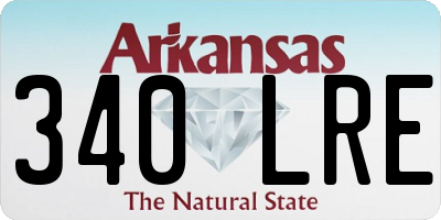 AR license plate 340LRE