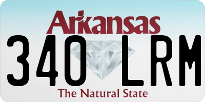 AR license plate 340LRM