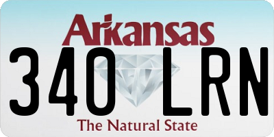 AR license plate 340LRN