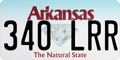 AR license plate 340LRR
