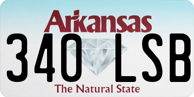 AR license plate 340LSB