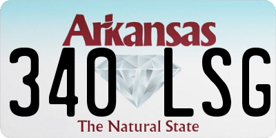 AR license plate 340LSG