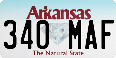 AR license plate 340MAF
