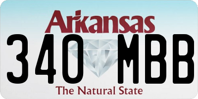AR license plate 340MBB