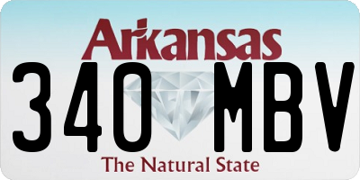 AR license plate 340MBV