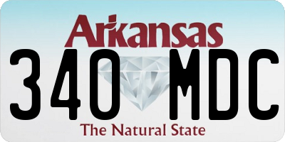 AR license plate 340MDC