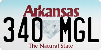 AR license plate 340MGL