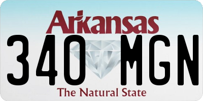 AR license plate 340MGN