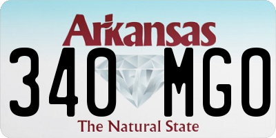 AR license plate 340MGO