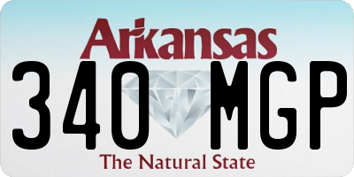 AR license plate 340MGP