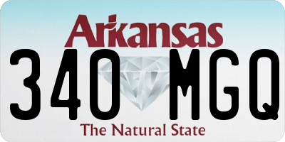 AR license plate 340MGQ