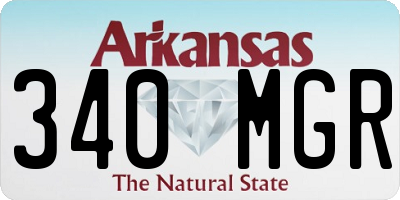 AR license plate 340MGR