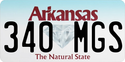 AR license plate 340MGS
