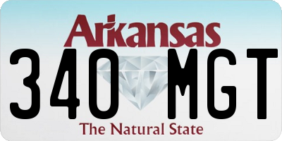 AR license plate 340MGT
