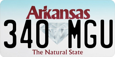 AR license plate 340MGU