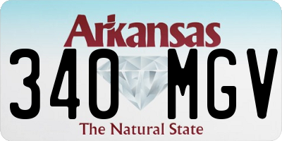 AR license plate 340MGV