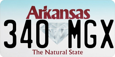 AR license plate 340MGX