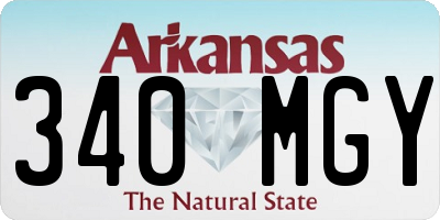 AR license plate 340MGY