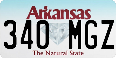AR license plate 340MGZ
