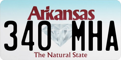 AR license plate 340MHA