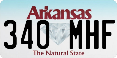 AR license plate 340MHF