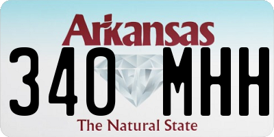 AR license plate 340MHH