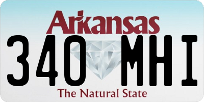 AR license plate 340MHI
