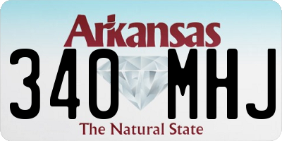 AR license plate 340MHJ